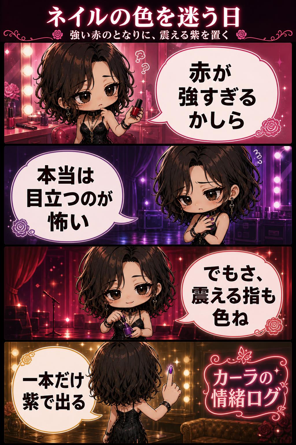 ネイルの色を迷う日