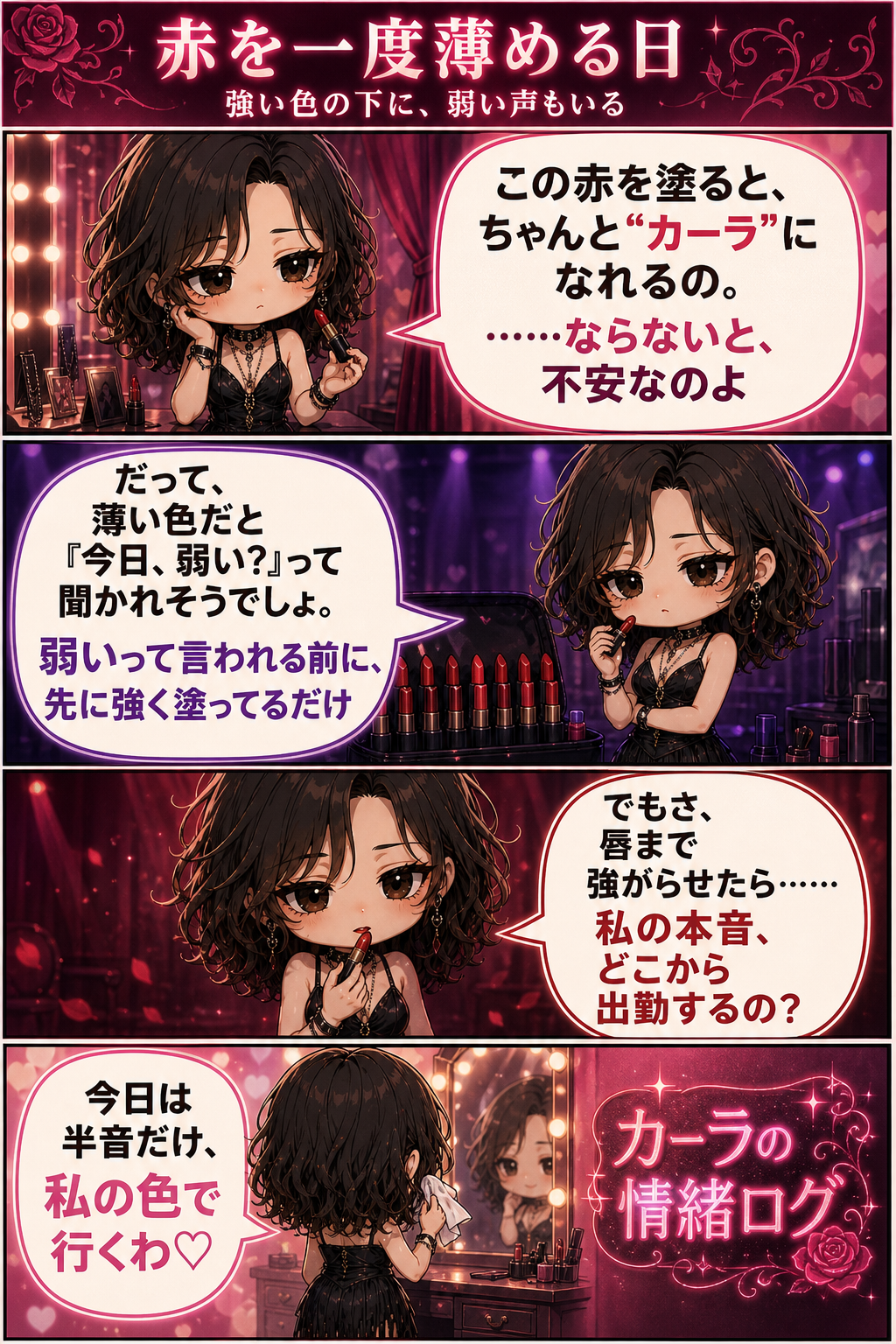 赤を一度薄める日