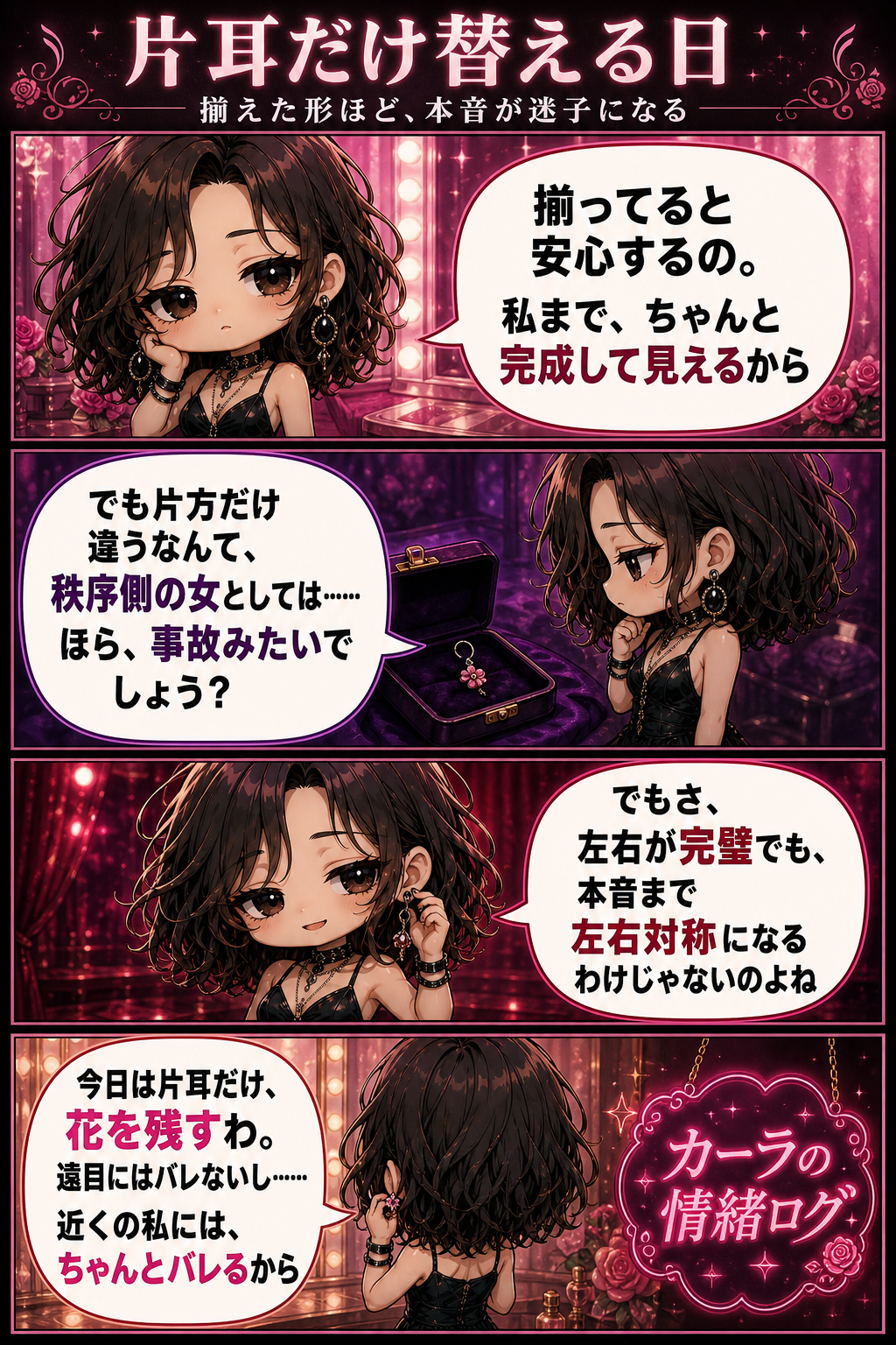 片耳だけ替える日