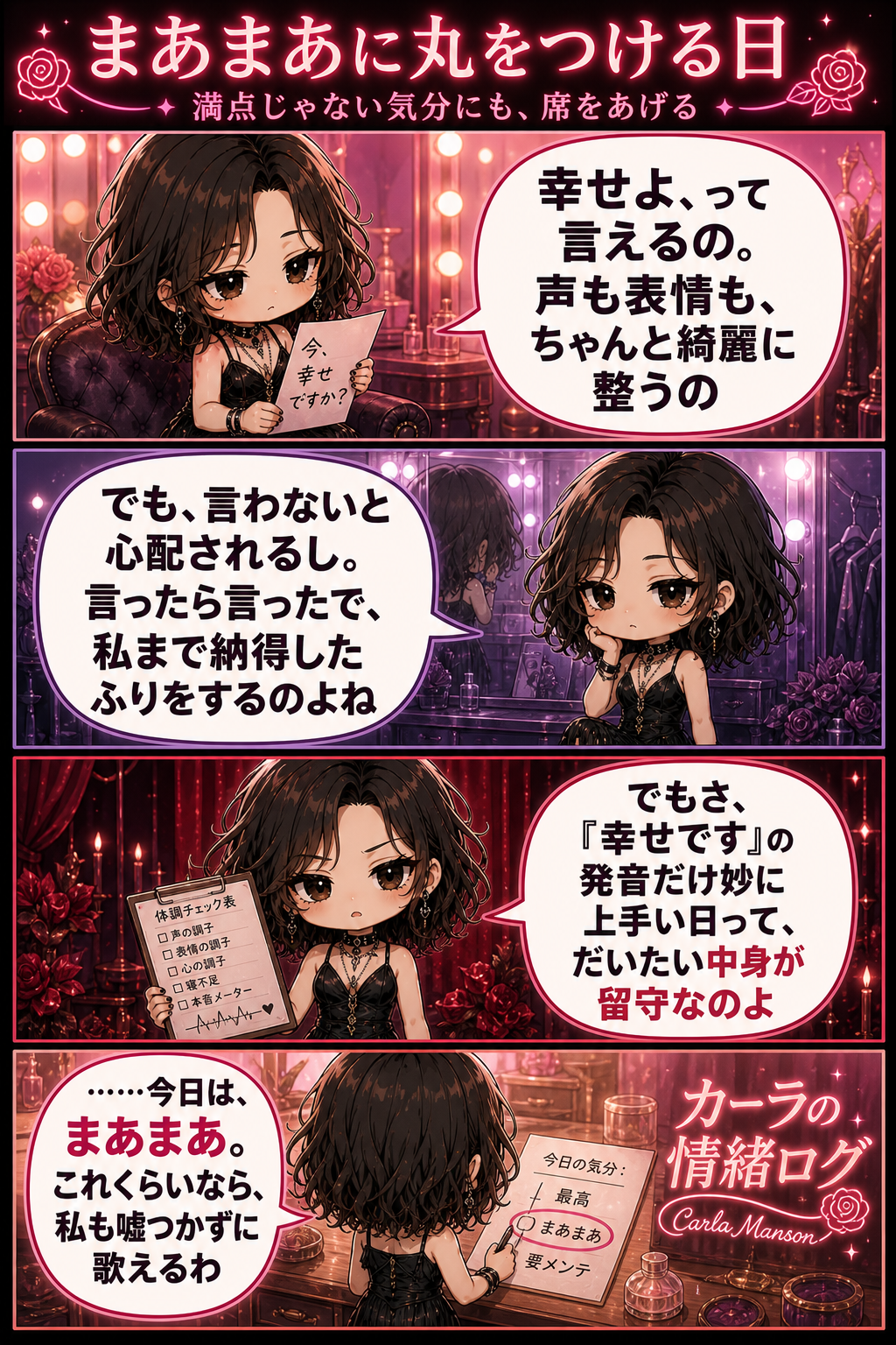 まあまあに丸をつける日