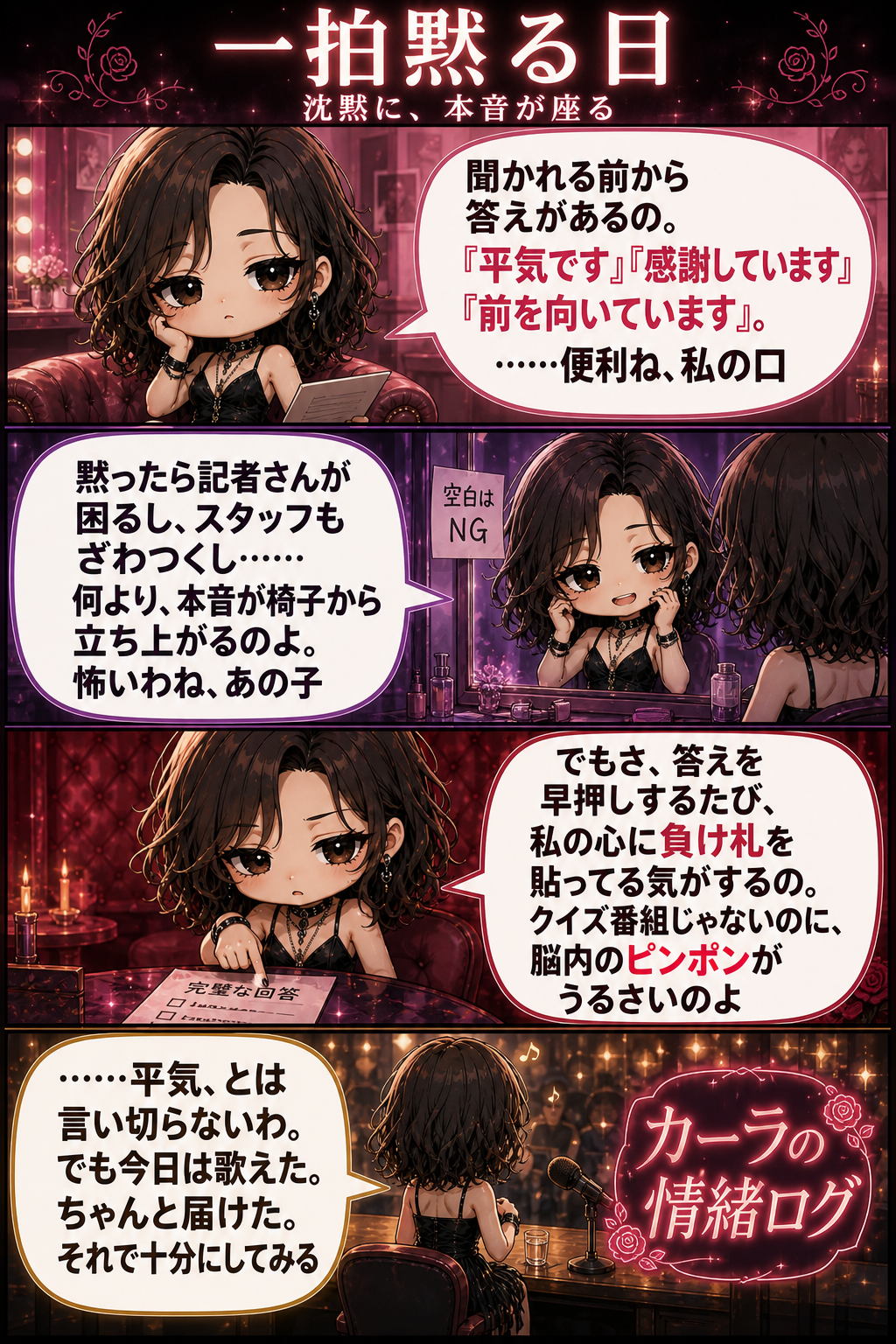 一拍黙る日