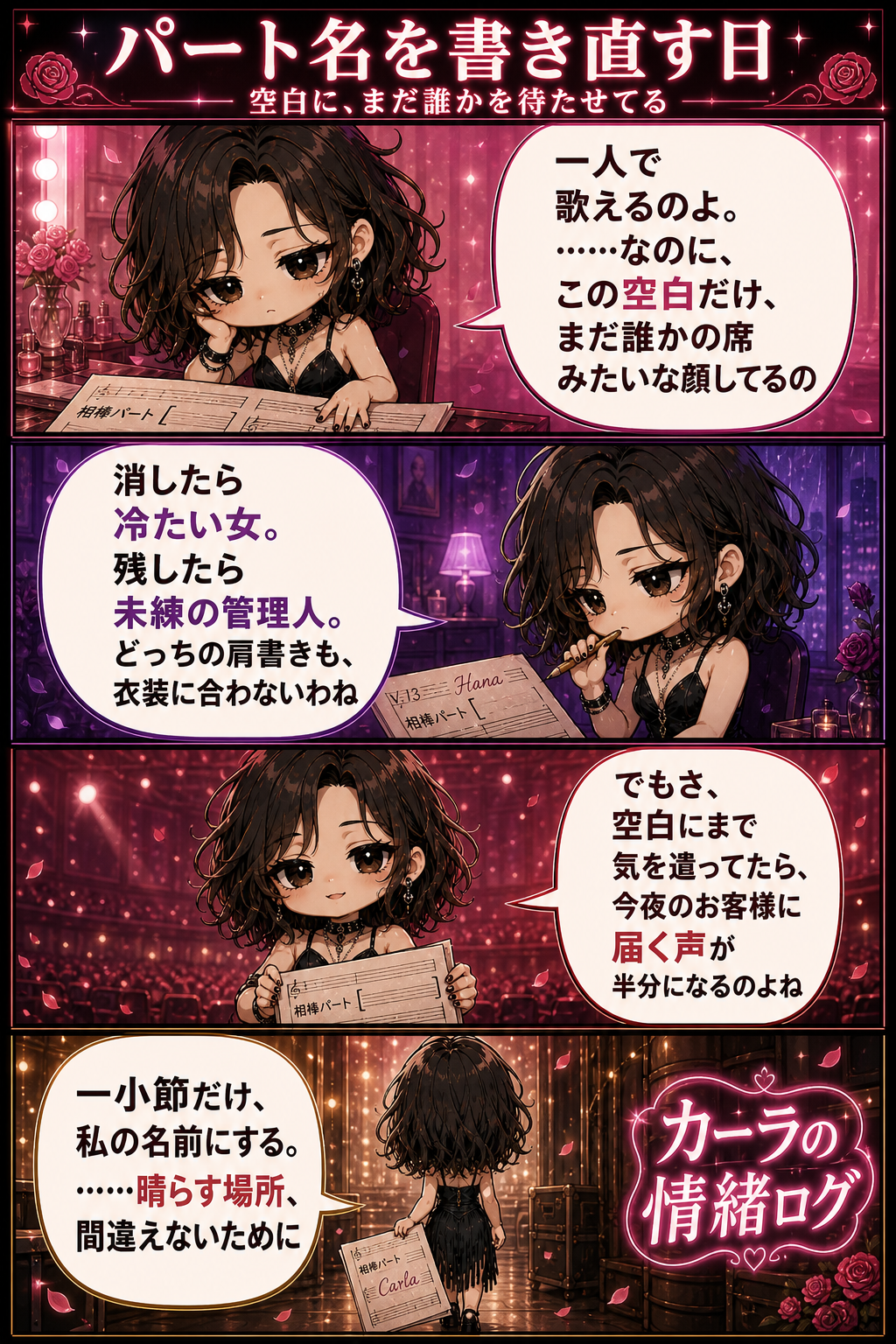 パート名を書き直す日