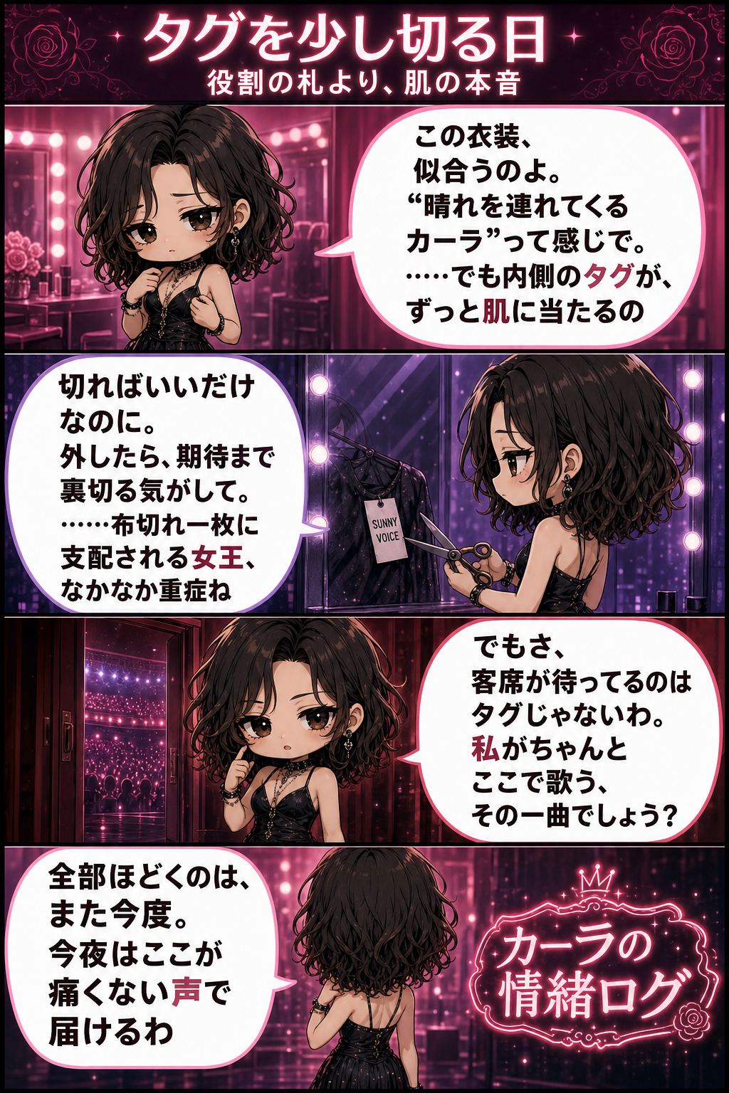タグを少し切る日