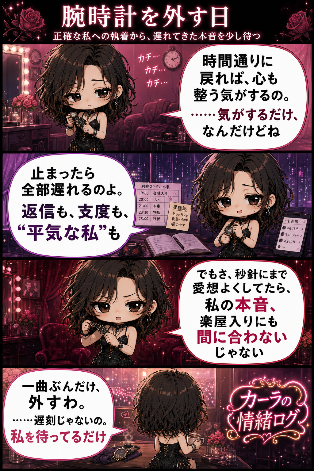 腕時計を外す日