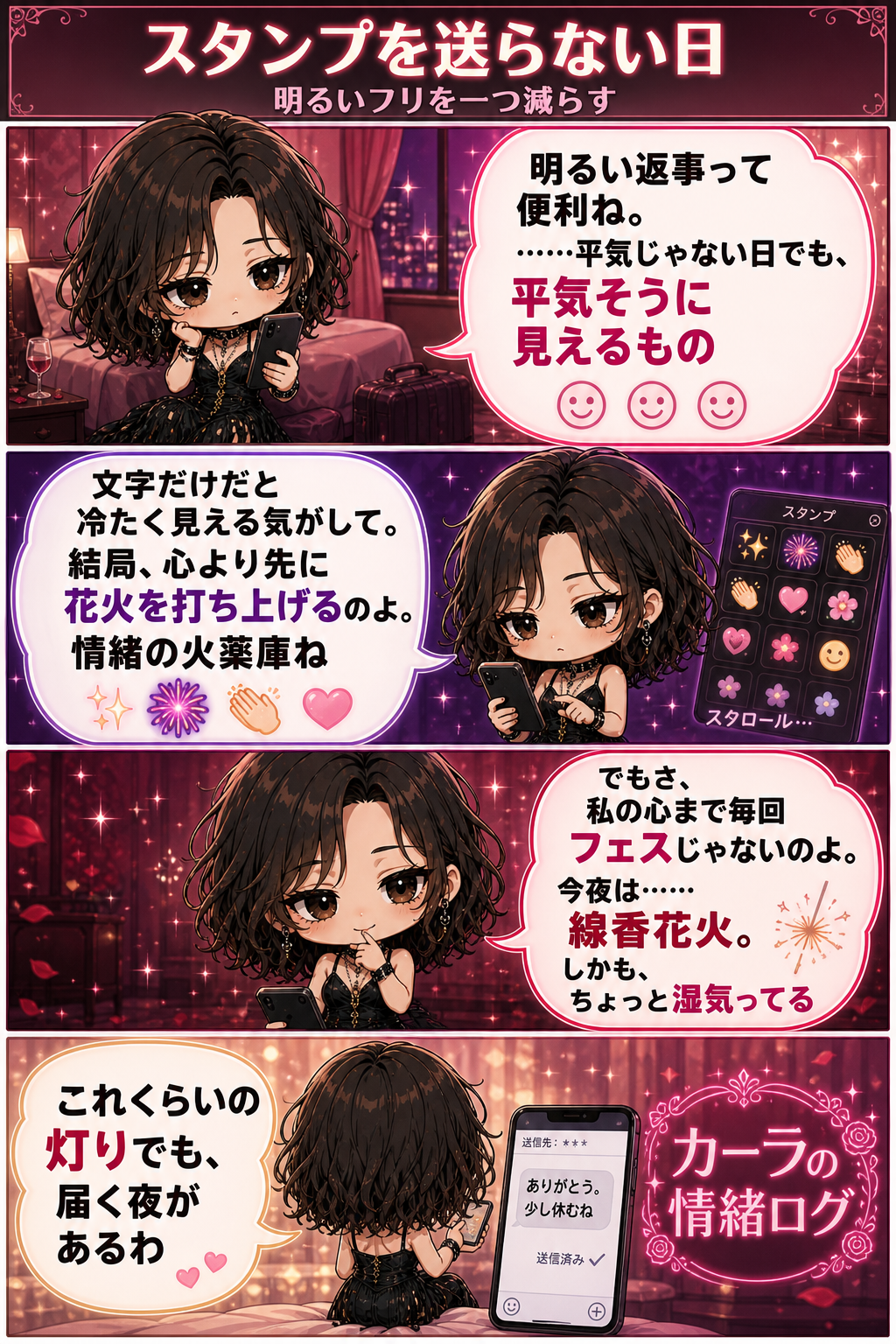 スタンプを送らない日