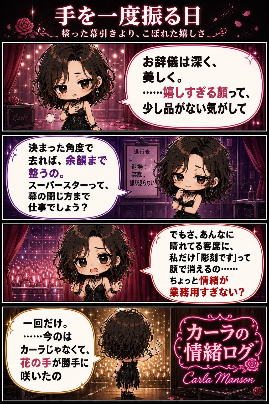 手を一度振る日