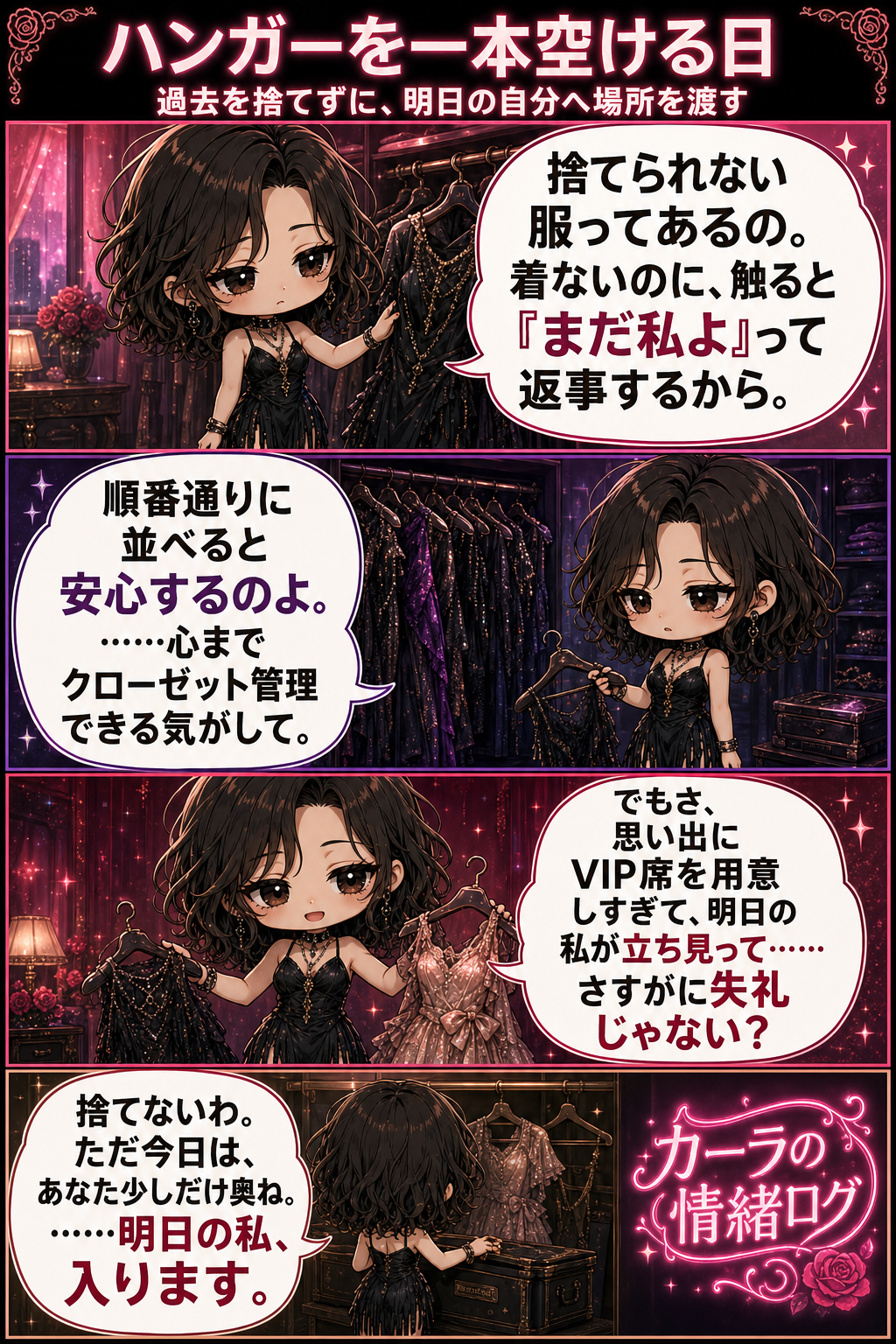 ハンガーを一本空ける日