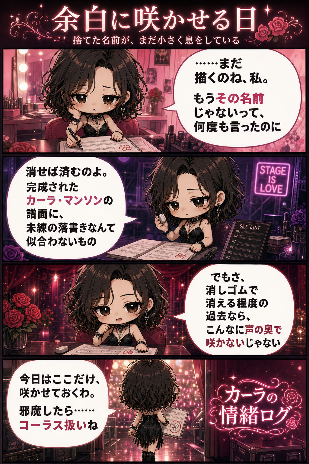余白に咲かせる日