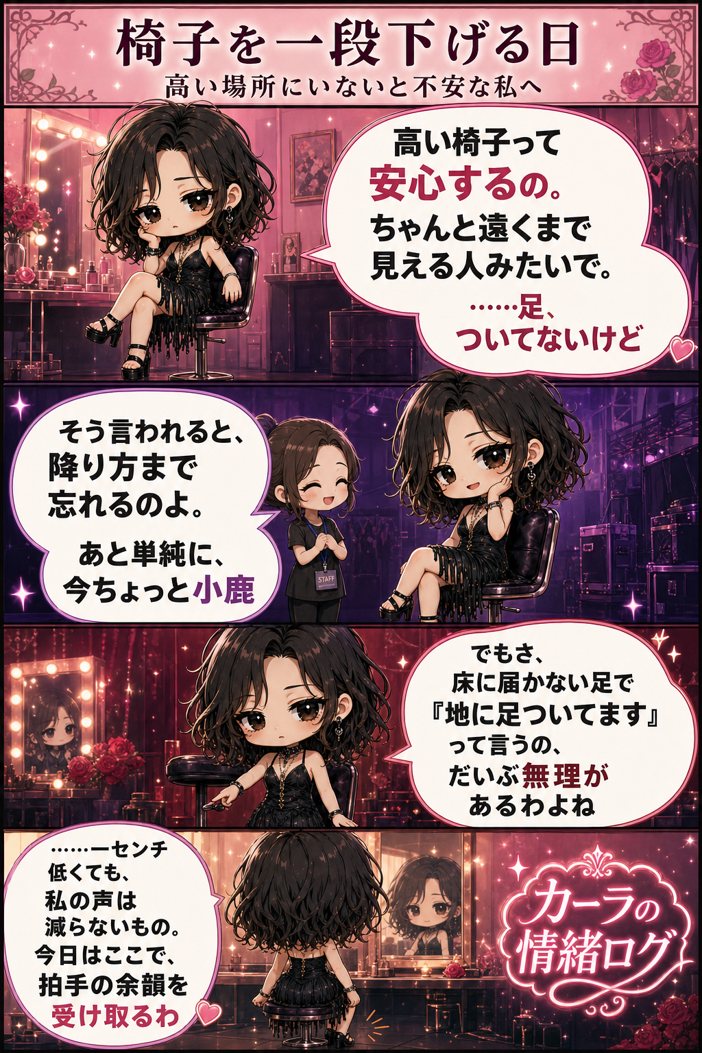 椅子を一段下げる日