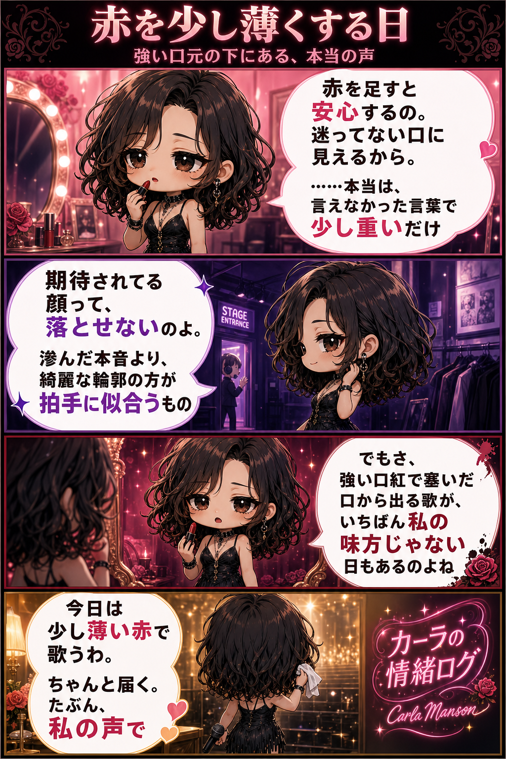 赤を少し薄くする日