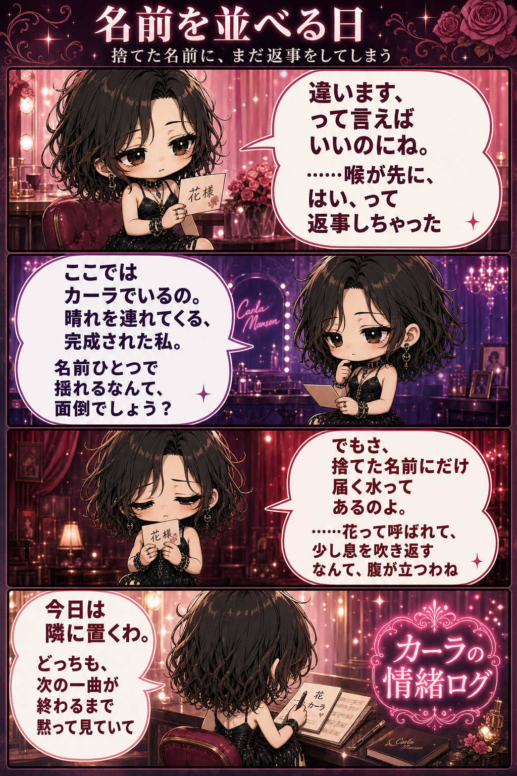 名前を並べる日