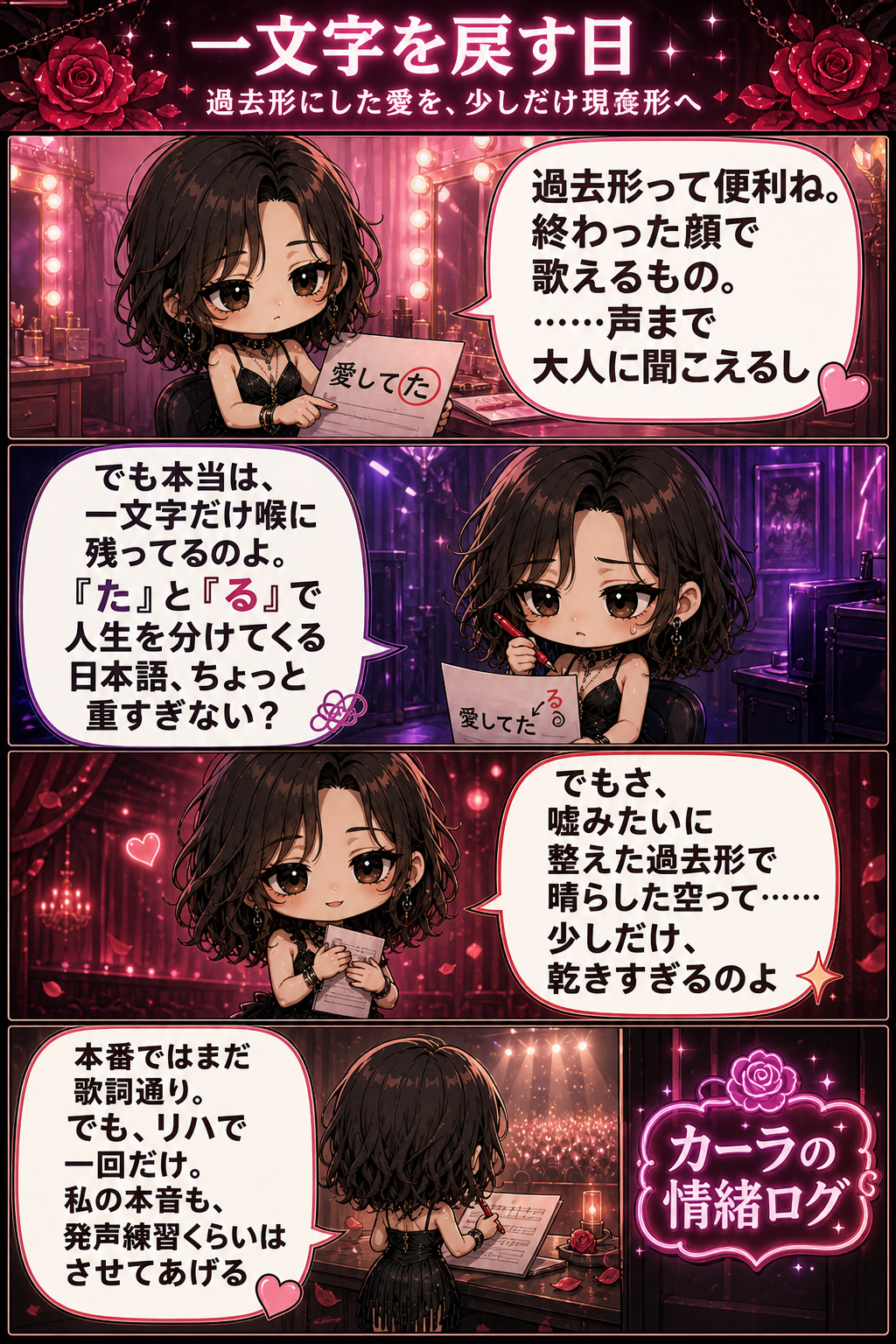 一文字を戻す日