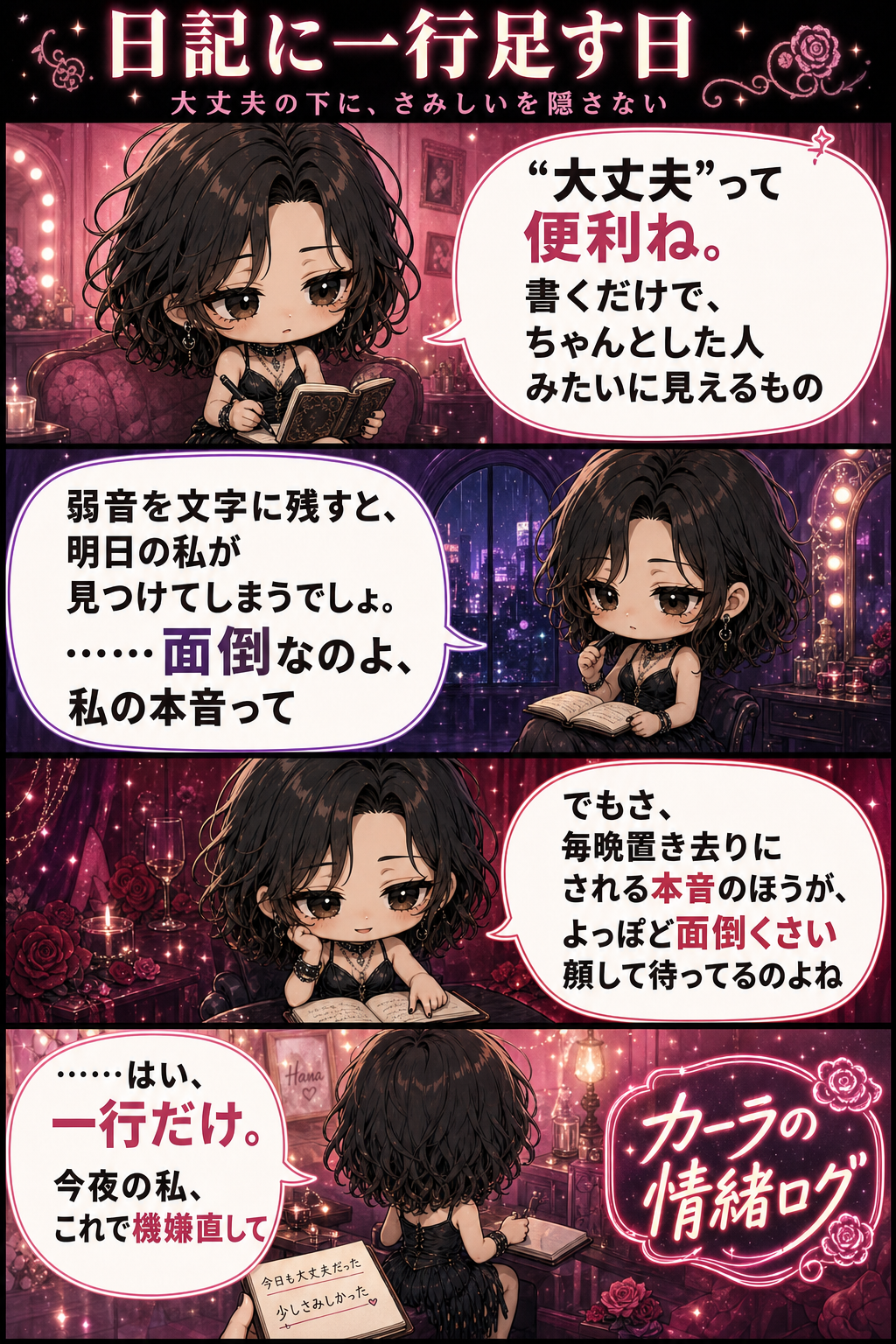 日記に一行足す日