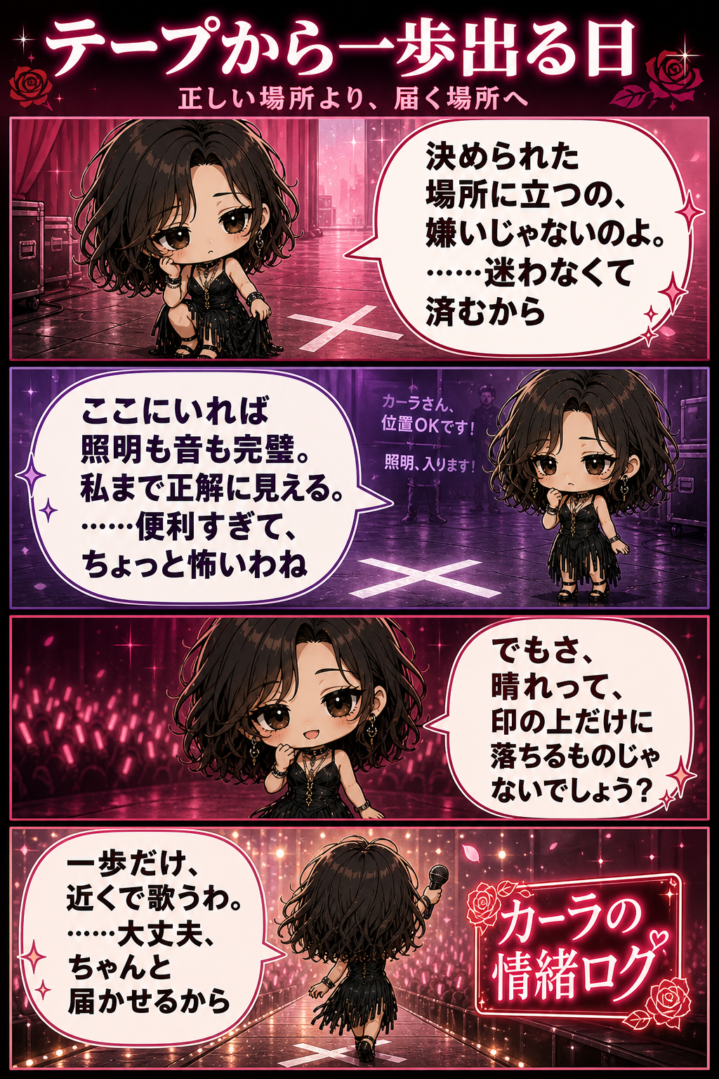 テープから一歩出る日