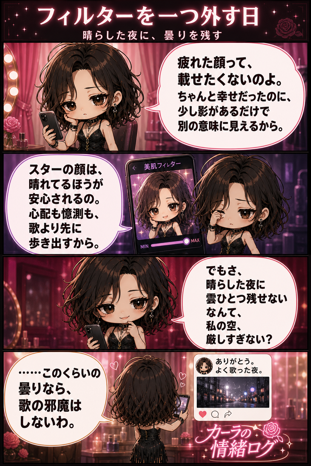 フィルターを一つ外す日