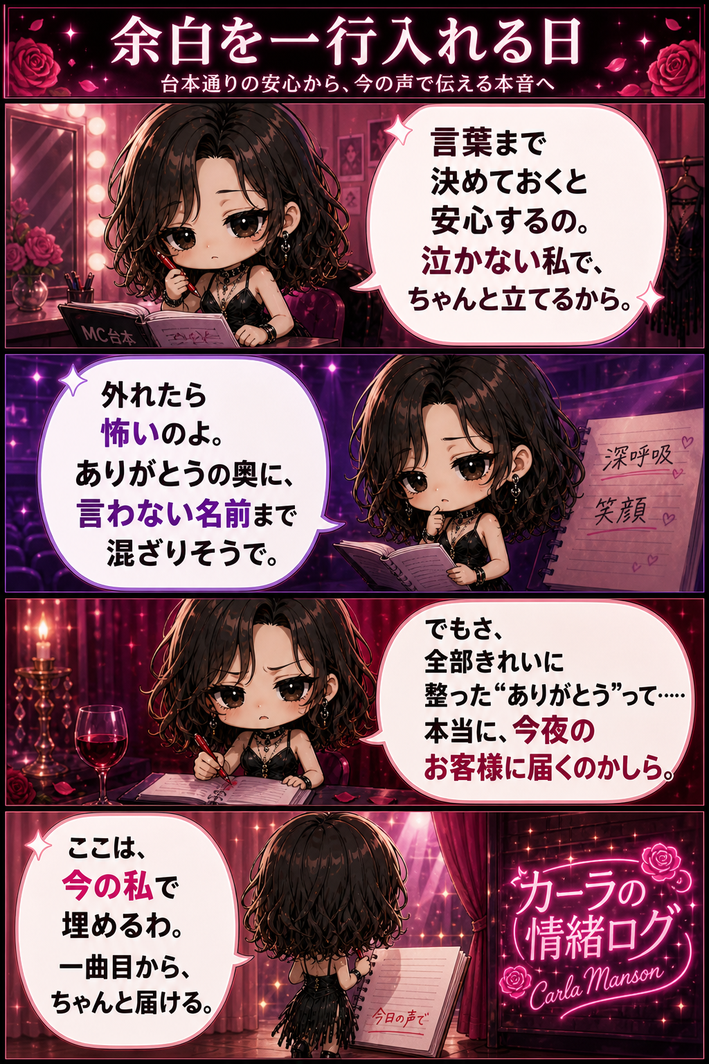 余白を一行入れる日